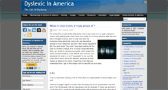 Desktop Screenshot of dyslexicinamerica.info