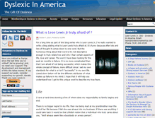 Tablet Screenshot of dyslexicinamerica.info